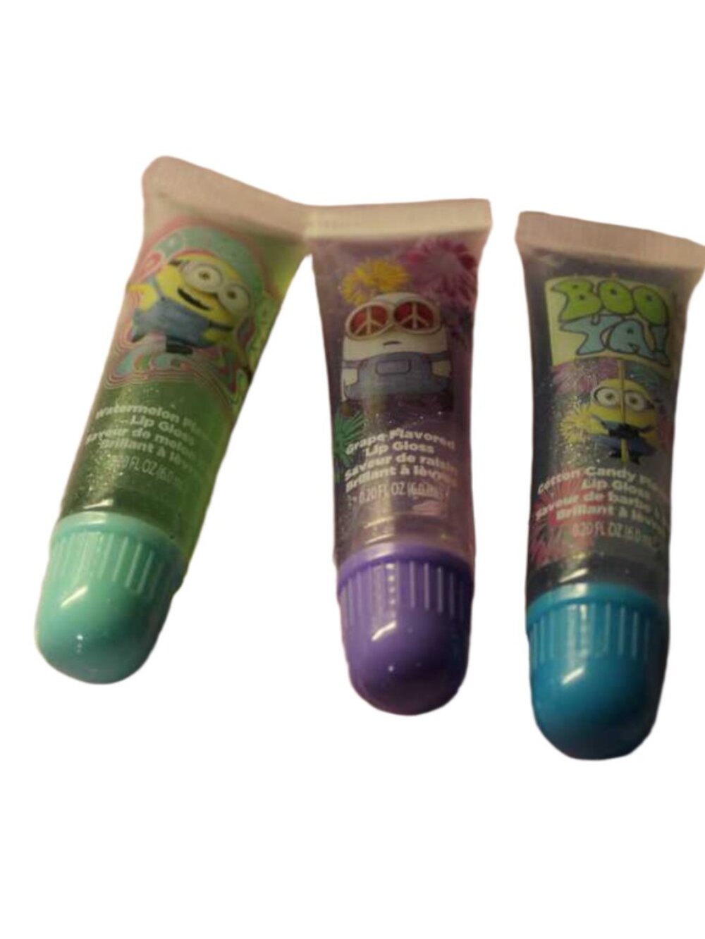 Despicable Me Kids Flavored Lip Gloss Set Zippered Case Brand New Party Favors